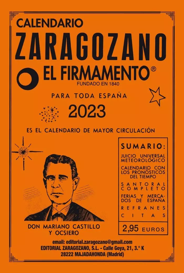 Calendario Zaragozano 28 Calendario Zaragozano Almanaque - Muy Noble