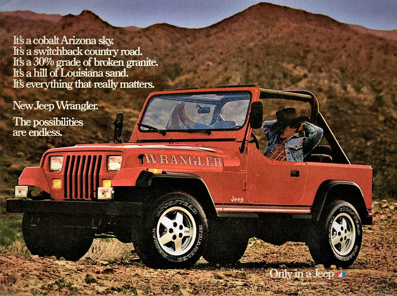 Jeep Wrangler 1986 presente
