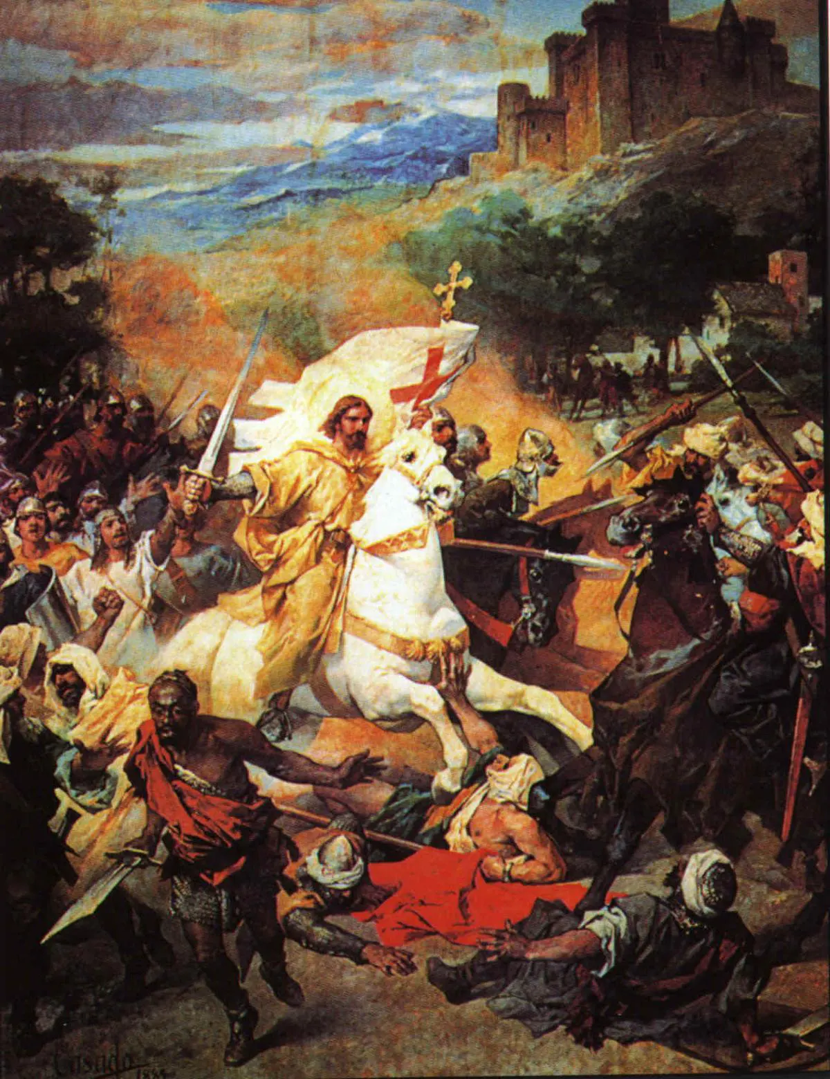 Caballeros de la Orden de Santiago: origen y evolución 9 Orden de Santiago - Batalla de Clavijo