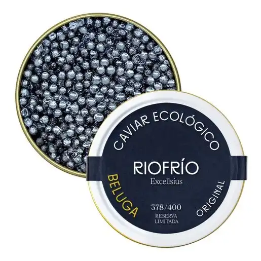 Caviar Ríofrío: El Lujo Español que Conquista el Mundo 10 Ríofrío Caviar Ecológico Beluga - Reserva Limitada